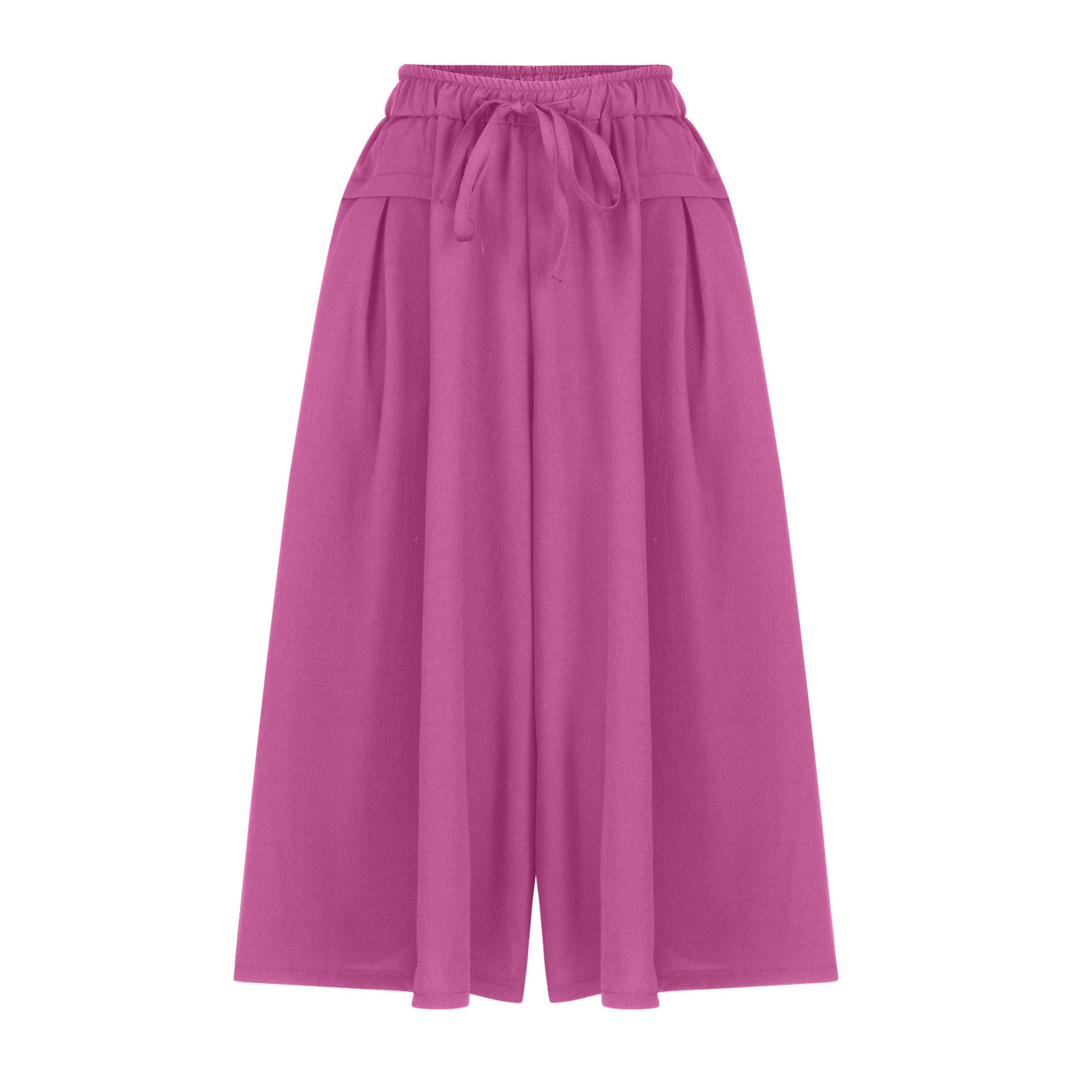 thumbnail image 4 of Pantalones rectos elegantes e informales para mujer: color liso, cintura elástica, adecuados para ocasiones cotidianas y deportivas, tallas reales., 4 of 7